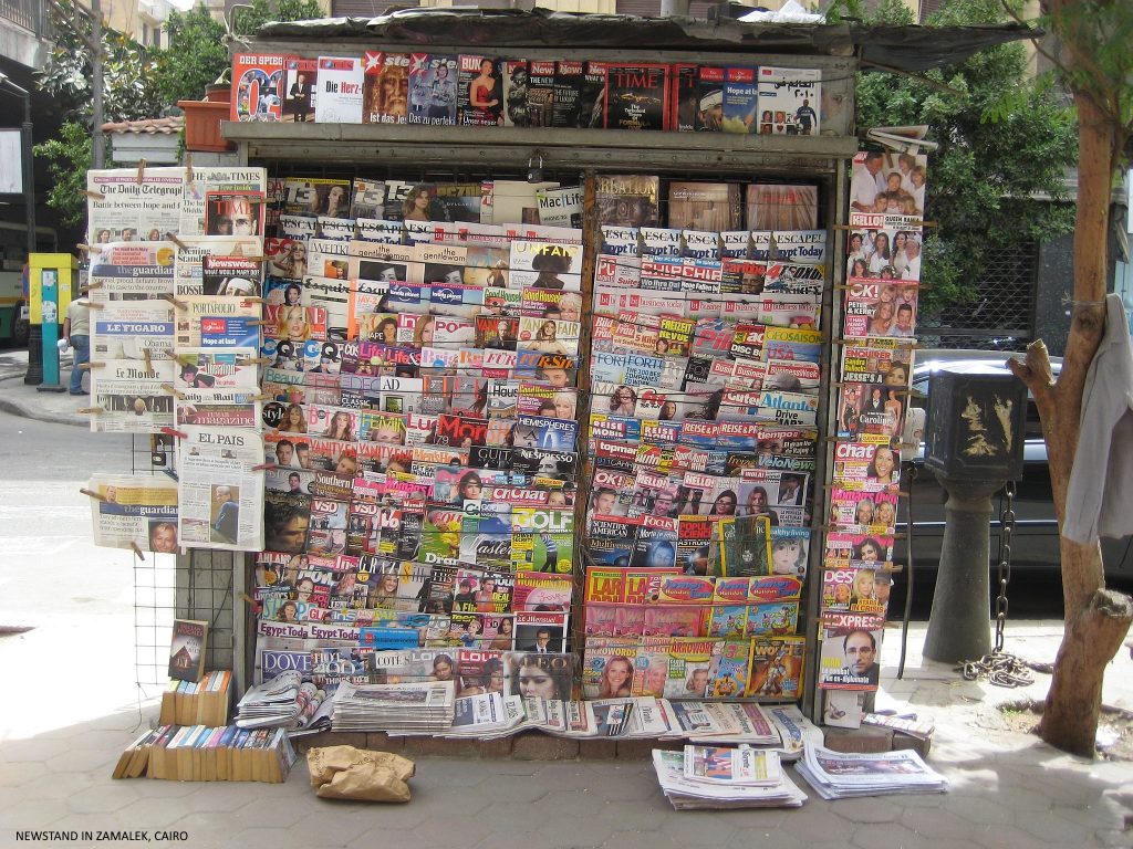 Newstand in Cairo